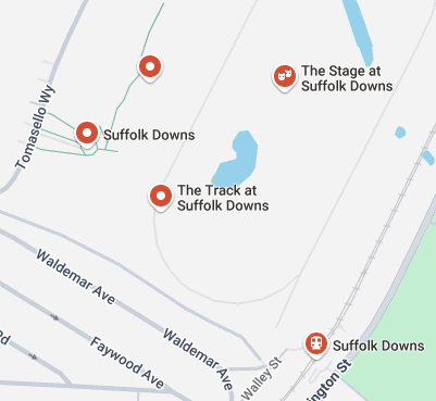 Map of Suffolk Downs